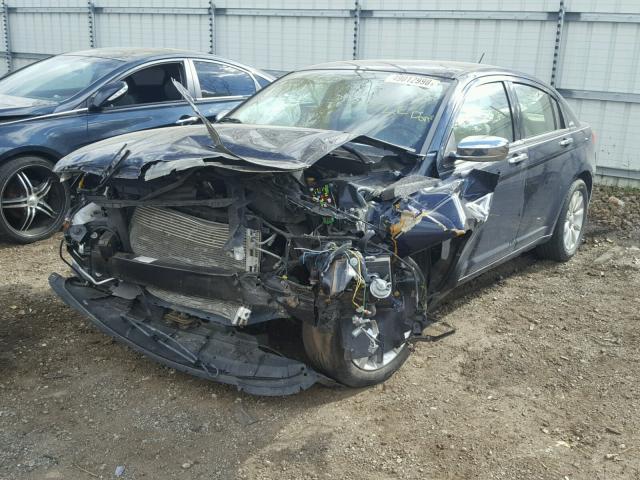 1C3CCBCG2DN737996 - 2013 CHRYSLER 200 LIMITE BLUE photo 2