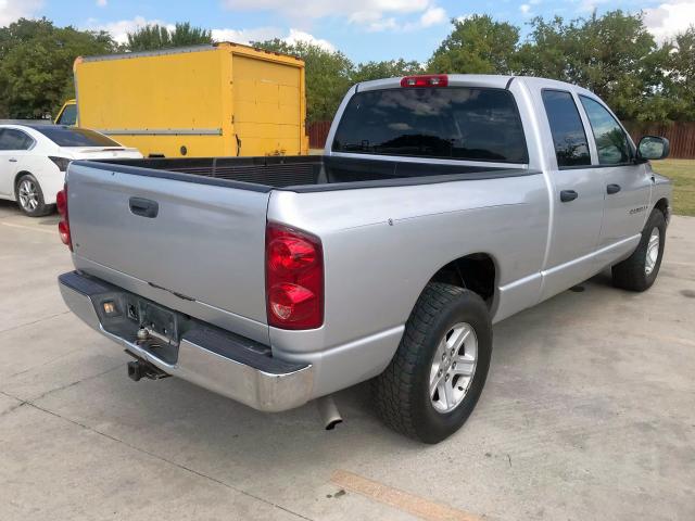 1D7HA18P27S149388 - 2007 DODGE RAM 1500 S SILVER photo 4