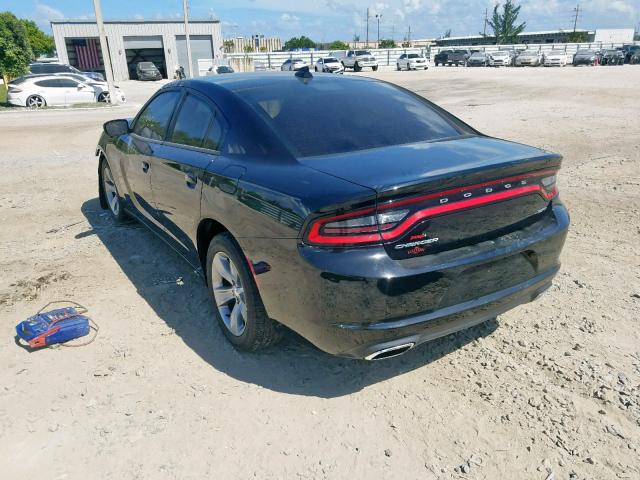 2C3CDXHG8HH551283 - 2017 DODGE CHARGER SX BLACK photo 3