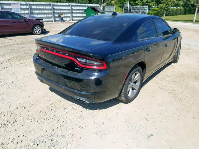 2C3CDXHG8HH551283 - 2017 DODGE CHARGER SX BLACK photo 4