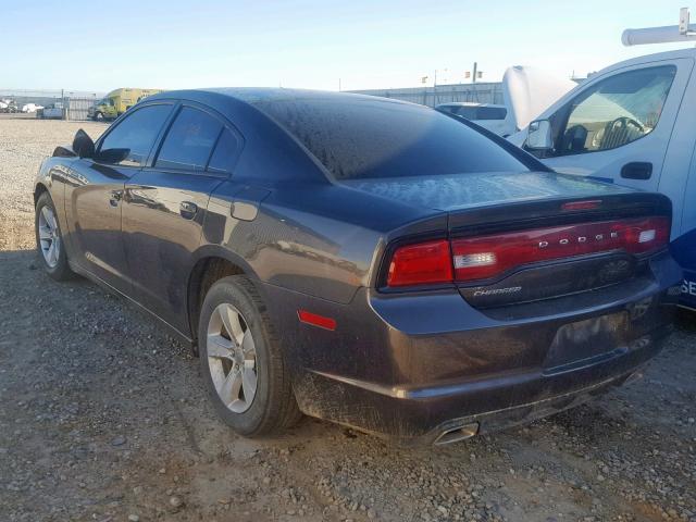 2C3CDXBG8DH636014 - 2013 DODGE CHARGER SE GRAY photo 3