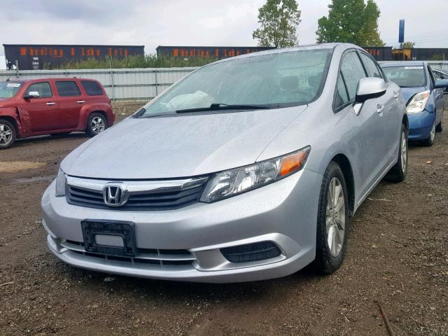 19XFB2F88CE010168 - 2012 HONDA CIVIC EX 银色 照片 2