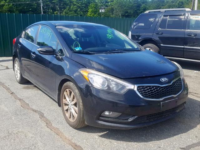 KNAFX4A8XE5056598 - 2014 KIA FORTE EX BLACK photo 1