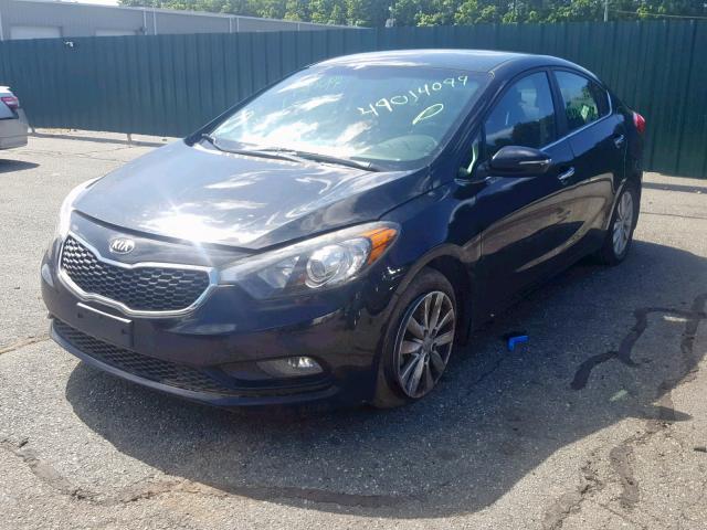 KNAFX4A8XE5056598 - 2014 KIA FORTE EX BLACK photo 2