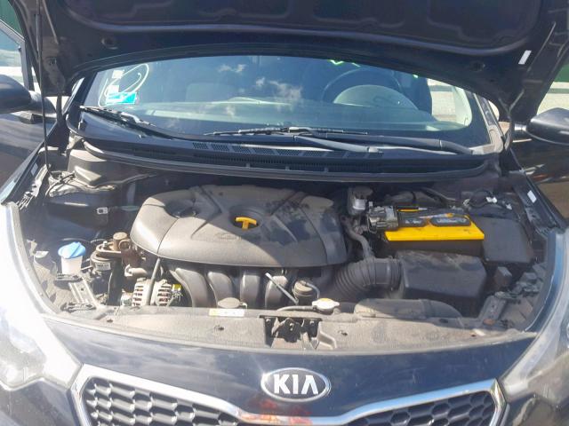 KNAFX4A8XE5056598 - 2014 KIA FORTE EX BLACK photo 7