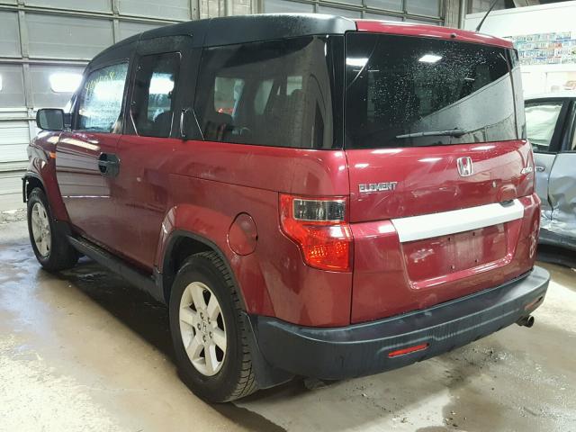 5J6YH2H75AL009425 - 2010 HONDA ELEMENT EX RED photo 3