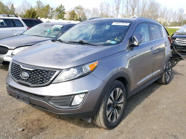 KNDPCCA66C7176119 - 2012 KIA SPORTAGE S GRAY photo 2