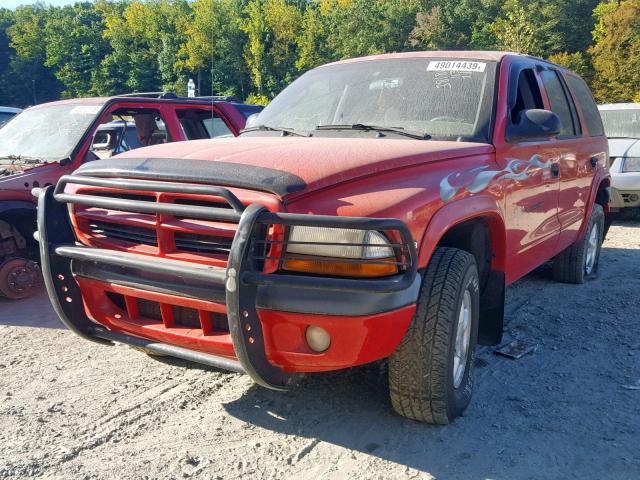 1B4HS28N0YF148793 - 2000 DODGE DURANGO RED photo 2