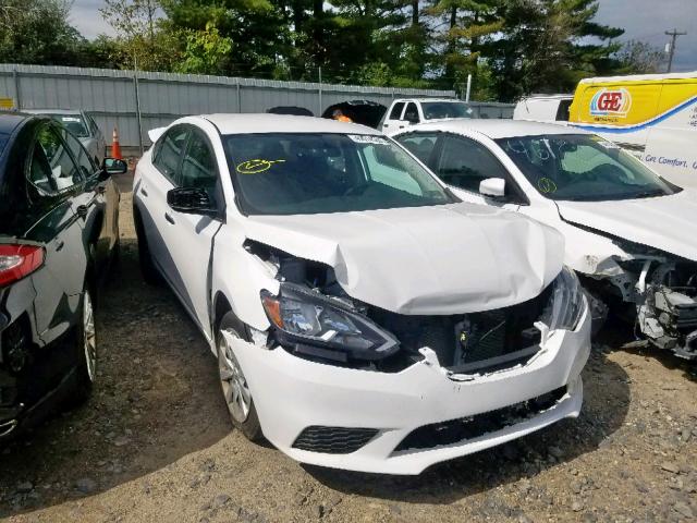 3N1AB7AP7JY247514 - 2018 NISSAN SENTRA S WHITE photo 1