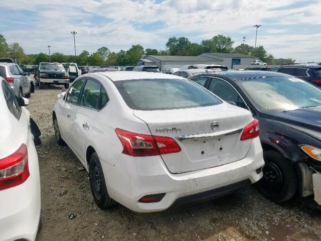 3N1AB7AP7JY247514 - 2018 NISSAN SENTRA S WHITE photo 3