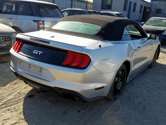 1FATP8FF0J5136481 - 2018 FORD MUSTANG GT SILVER photo 4