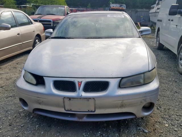 1G2WP52K02F235973 - 2002 PONTIAC GRAND PRIX SILVER photo 9