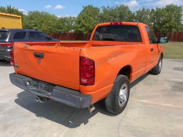 3D7KR26L09G539227 - 2009 DODGE RAM 2500 ORANGE photo 4