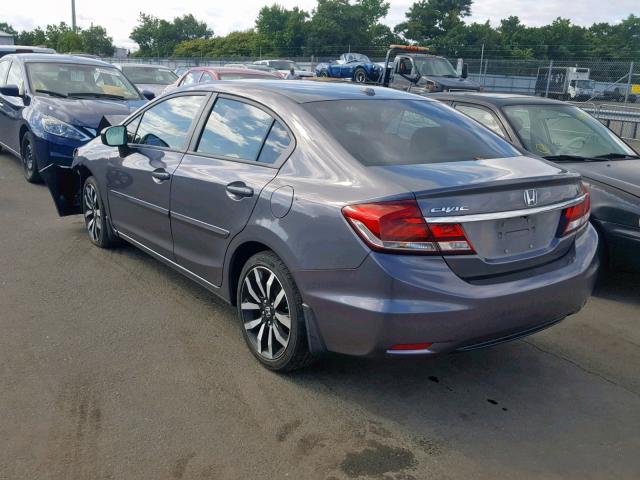 2HGFB2F9XEH535041 - 2014 HONDA CIVIC EXL 灰色 照片 3