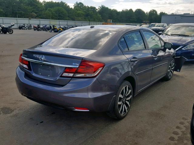 2HGFB2F9XEH535041 - 2014 HONDA CIVIC EXL 灰色 照片 4