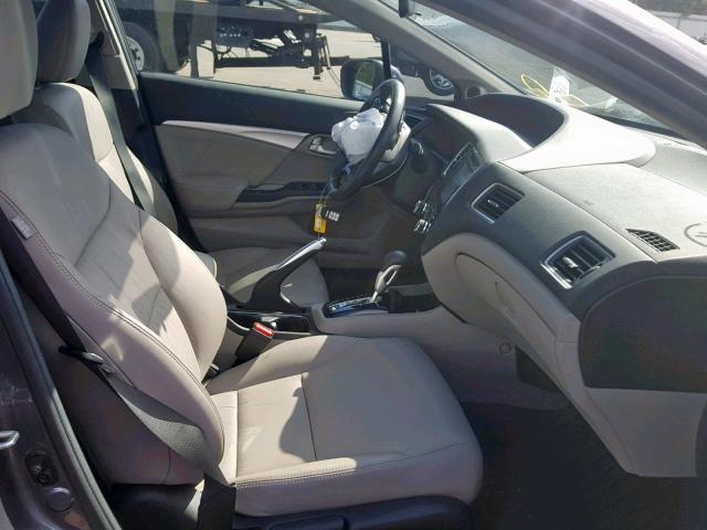 2HGFB2F9XEH535041 - 2014 HONDA CIVIC EXL 灰色 照片 5