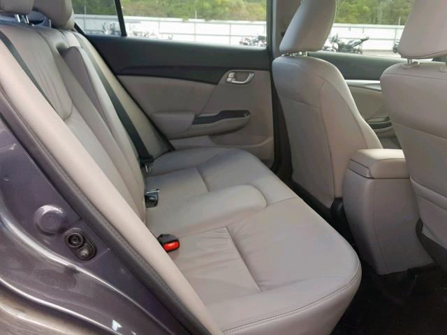 2HGFB2F9XEH535041 - 2014 HONDA CIVIC EXL 灰色 照片 6