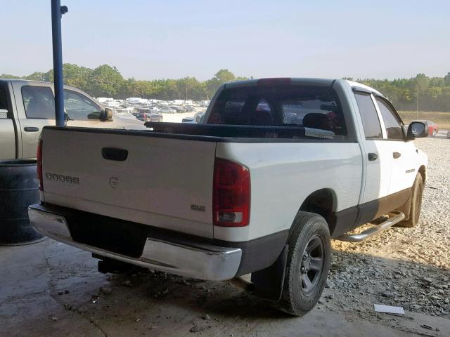 1D7HA18D04J153190 - 2004 DODGE RAM 1500 S WHITE photo 4