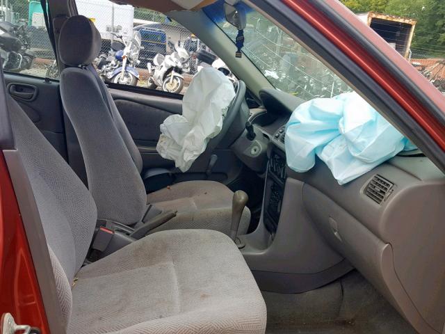 1Y1SK5287WZ400107 - 1998 CHEVROLET GEO PRIZM 红色 照片 5