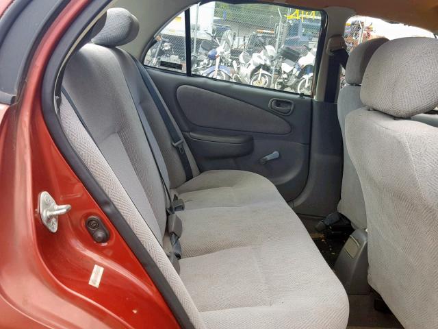 1Y1SK5287WZ400107 - 1998 CHEVROLET GEO PRIZM 红色 照片 6