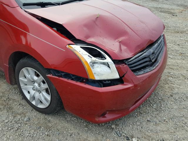 3N1AB6AP8BL689713 - 2011 NISSAN SENTRA 2.0 RED photo 9