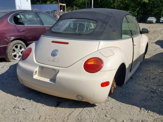 3VWCM31Y74M321962 - 2004 VOLKSWAGEN NEW BEETLE 黄色 照片 4