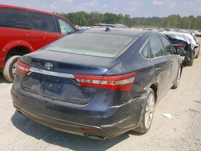 4T1BK1EB3EU126626 - 2014 TOYOTA AVALON BAS BLUE photo 4