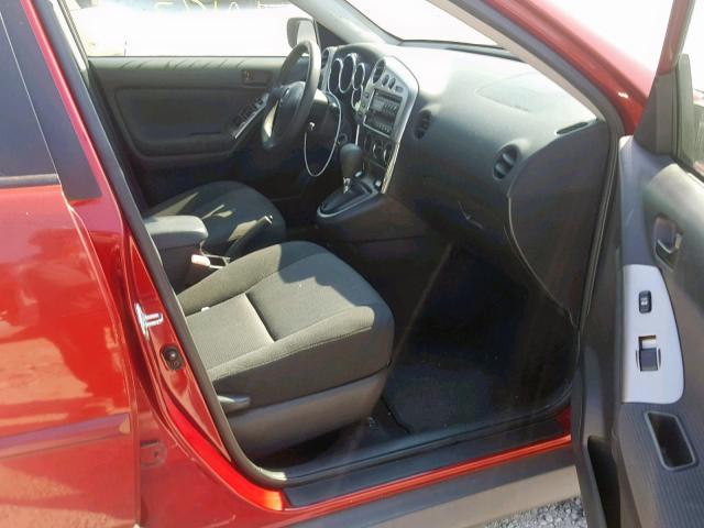 5Y2SL65857Z440562 - 2007 PONTIAC VIBE RED photo 5