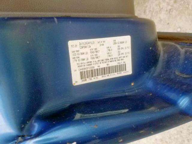 1D4HB38N35F529268 - 2005 DODGE DURANGO ST BLUE photo 10