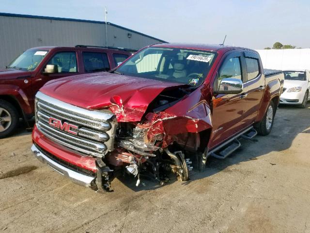 1GTG6DENXJ1195996 - 2018 GMC CANYON SLT RED photo 2