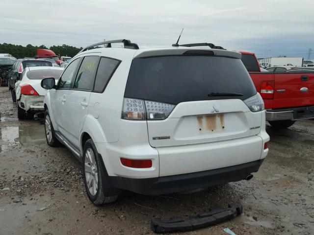 JA4AS3AWXAZ011730 - 2010 MITSUBISHI OUTLANDER WHITE photo 3