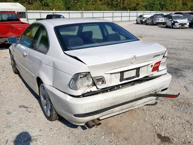 WBABD33444PL00258 - 2004 BMW 325 CI WHITE photo 3