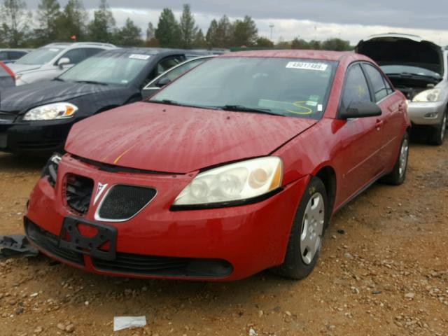 1G2ZF55B064218765 - 2006 PONTIAC G6 SE RED photo 2