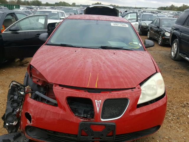 1G2ZF55B064218765 - 2006 PONTIAC G6 SE RED photo 7