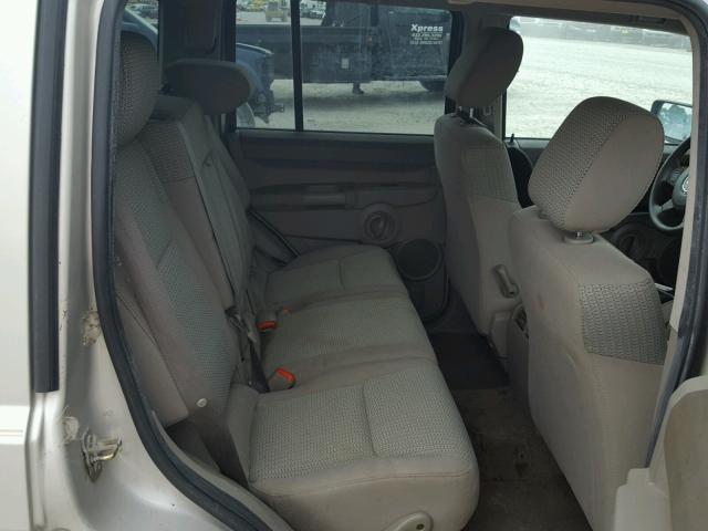 1J8HG48PX7C527892 - 2007 JEEP COMMANDER ვერცხლისფერი ფოტო 6