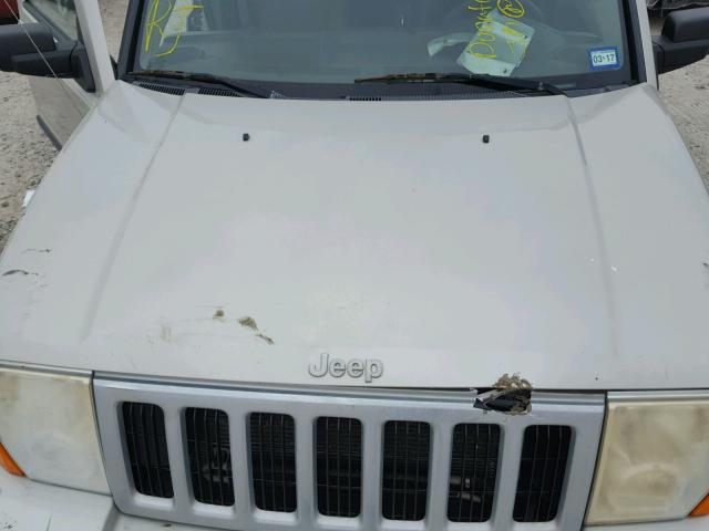 1J8HG48PX7C527892 - 2007 JEEP COMMANDER ვერცხლისფერი ფოტო 7