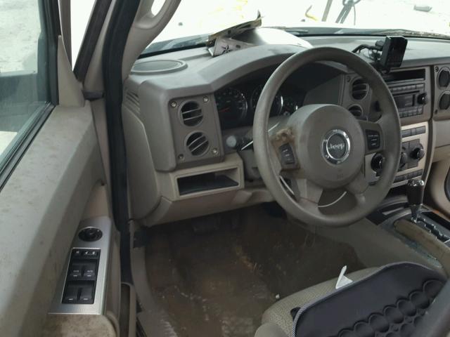 1J8HG48PX7C527892 - 2007 JEEP COMMANDER ვერცხლისფერი ფოტო 9
