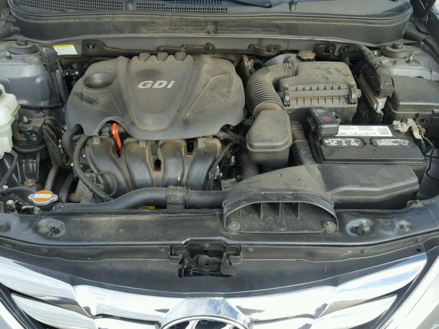 5NPEC4AC2CH386585 - 2012 HYUNDAI SONATA SE GRAY photo 7