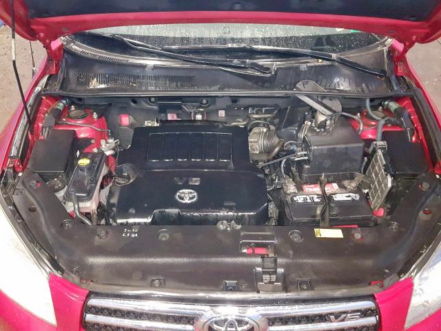 JTMBK31V985053745 - 2008 TOYOTA RAV4 LIMIT RED photo 7