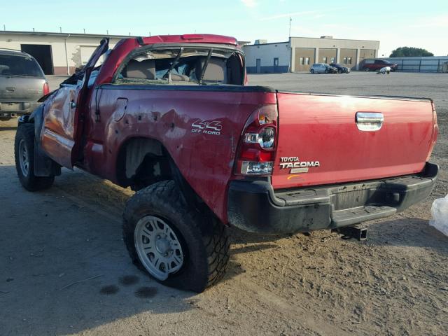5TFPX4EN3EX021137 - 2014 TOYOTA TACOMA RED photo 3