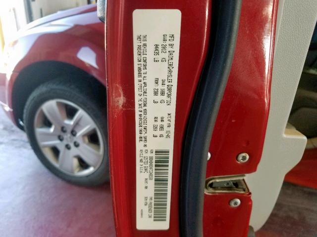 1B3HB48B47D248590 - 2007 DODGE CALIBER SX RED photo 10