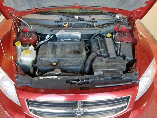 1B3HB48B47D248590 - 2007 DODGE CALIBER SX RED photo 7