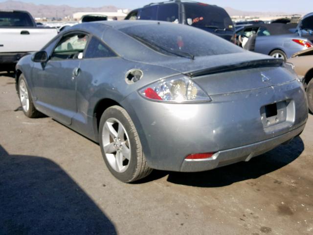 4A3AK24F47E008394 - 2007 MITSUBISHI ECLIPSE GS GRAY photo 3