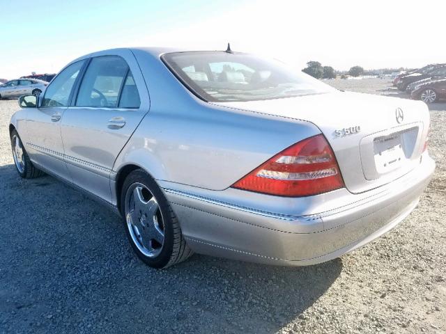 WDBNG75J1YA048722 - 2000 MERCEDES-BENZ S 500 SILVER photo 3