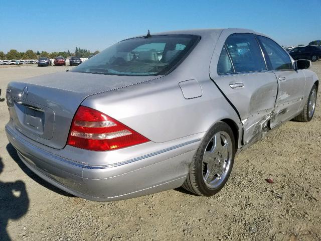 WDBNG75J1YA048722 - 2000 MERCEDES-BENZ S 500 SILVER photo 4