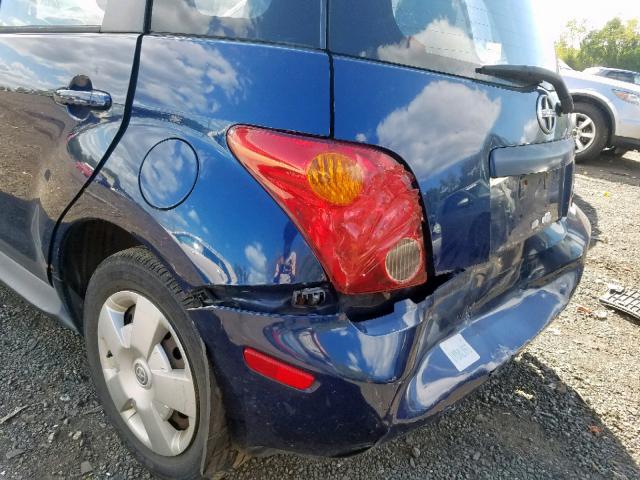 JTKKT624940075734 - 2004 TOYOTA SCION XA BLUE photo 9