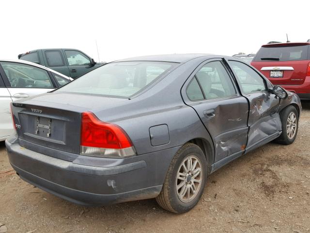 YV1RS61T542365968 - 2004 VOLVO S60 CHARCOAL photo 4