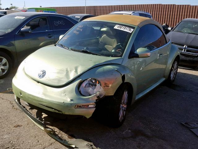 3VWRG31Y29M402652 - 2009 VOLKSWAGEN NEW BEETLE მწვანე ფოტო 2