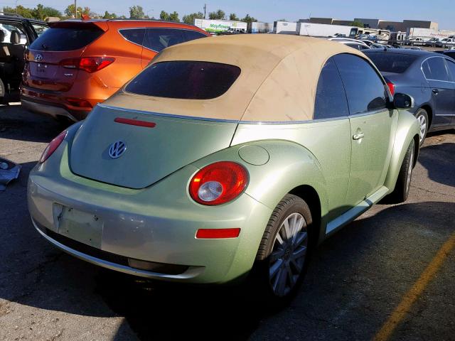 3VWRG31Y29M402652 - 2009 VOLKSWAGEN NEW BEETLE მწვანე ფოტო 4