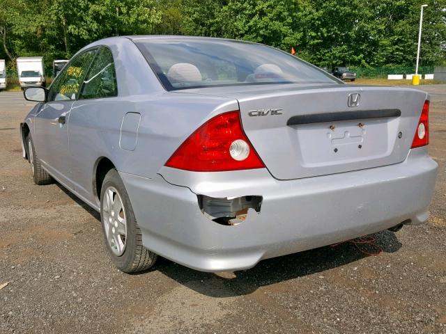 1HGEM21144L062097 - 2004 HONDA CIVIC DX V SILVER photo 3